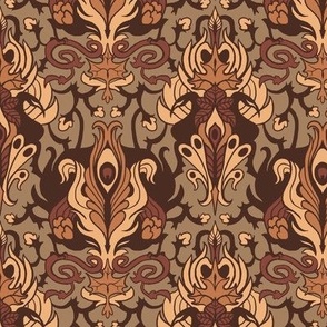 Bird Nouveau II (autumn)