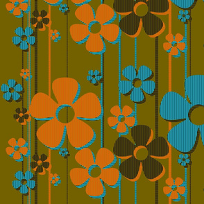Striped Daisies - at the beach