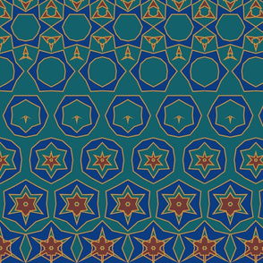 Morphing Tiles Teal