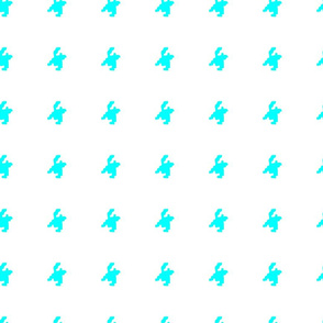 Polka Dot Houndstooth Turquoise