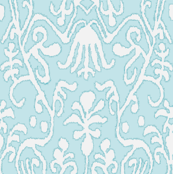 Aquamarine Floral Ikat