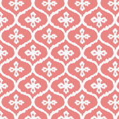 Coral Ikat Ogee