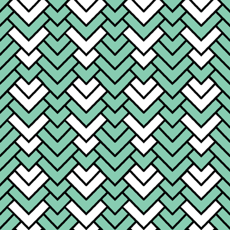 Mint Chevron