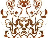 Skull Damask 1