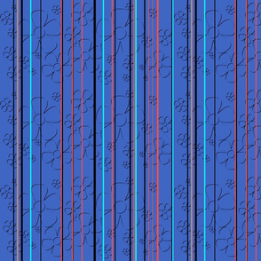 Daisy stripes - blueberry tart