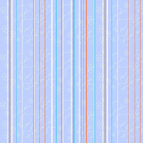 Daisy Stripes - cotton candy