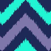 chevron ikat peacock violet