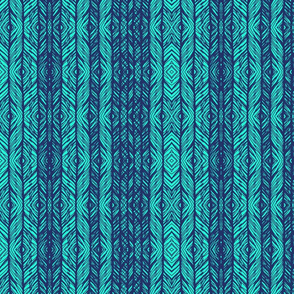 ikat peacock lace blue