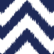 chevron ikat navy