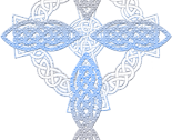Elegant Blue Cross
