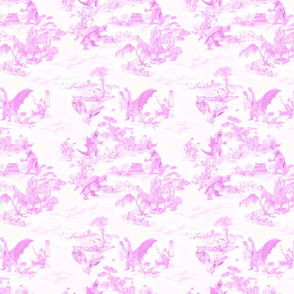 Godzilla & Friends toile (pink)