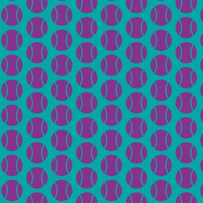 Small Half-Drop Purple Tennis Balls