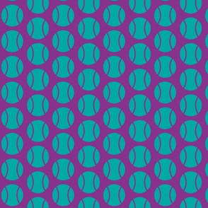 Small Half-Drop Teal Tennis Balls