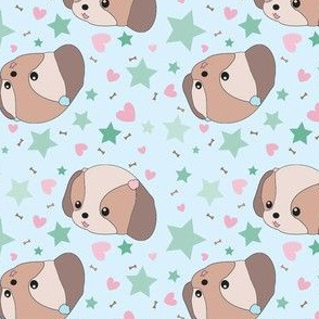 Puppies, Hearts, & Stars