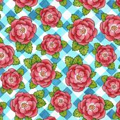 Alpen Rose with Gingham
