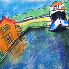 Canal du Centre at Lock 27