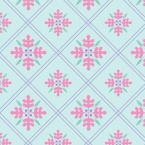 Woodland Trellis with Lavender 