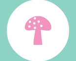 Woodland Magic Mushroom Mint dark