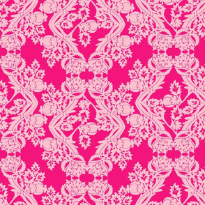 floral damask pink