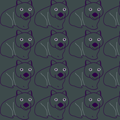 wombats in purple