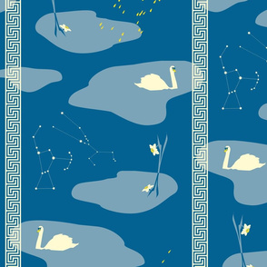 Greek mythology blue - large scale