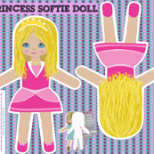 pink princess cut and sew doll