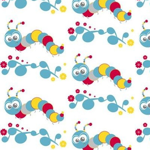 Wormy Squirmy Caterpillar! - Sweet Birds of Summer - Summer Party! - © PinkSodaPop 4ComputerHeaven.com 