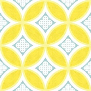 Mexican Mod Tile - daisy + mist