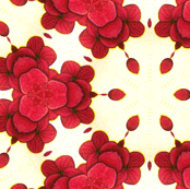 red flowers