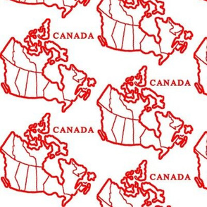 Canada Map: White