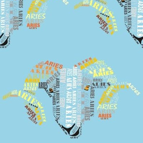 Aries the Ram Blue