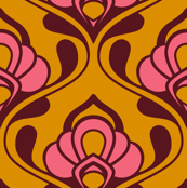 A Mod Nod to Nouveau: Warm Sugar
