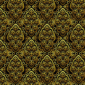 LEAFYLINES gold on black