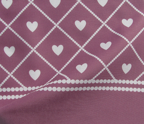 Never Far Away - Border Fabric (color: antique rose)