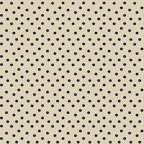 Black Dots on Cream Cappuccino