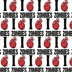 I love zombies -white