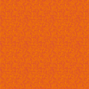 Exotic ornament in orange