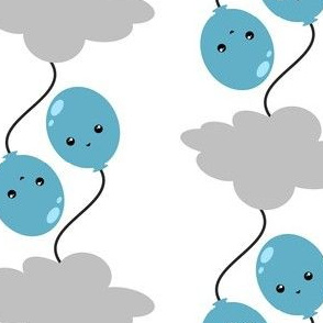 Balloon Dance Blue! - Sweet Birds of Summer - Summer Party - © PinkSodaPop 4ComputerHeaven.com