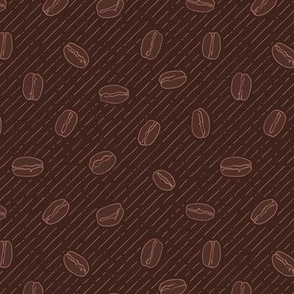 Seamless texture with coffee beans.  