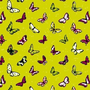 Seamless highly detailed background with butterflies  