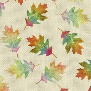 rainbow oak leaves (small leaves)