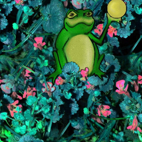 "Weep No More, Highness!  For I Have Found Your Golden Ball!" said the little frog