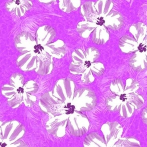 Purple Hibiscus Flowers
