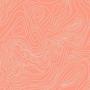 Ocean depth map coral - mini scale