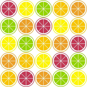 Citrus Segment Polka Dot