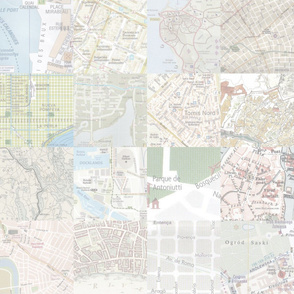 map collage