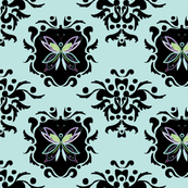 Butterfly-Damask-Wallpaper-Turquoise
