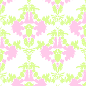 Super Mario & Legend of Zelda Damask - Pink Limeaid