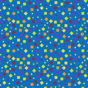 Confetti on Blue