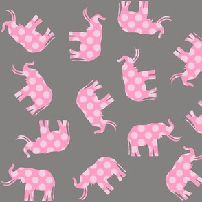 Pink Polka Elephant
